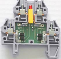 MODUŁY ELEKTRONICZNE - 4D RSE 4D R1A - ZŁĄCZKA Z MOSTKIEM PROSTOWNICZYM Podstawą złączki są cztery krzemowe diody NP 1000 V / 1A połączone w mostek.