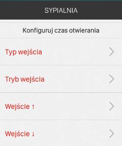 Jeżeli wejścia pracują w trybie lokalnym to dłuższe (> 2 s) podanie fazy na dane wejście powoduje wywołanie jednego z dwóch tzw. położeń ulubionych (przypisanych położeń rolety).