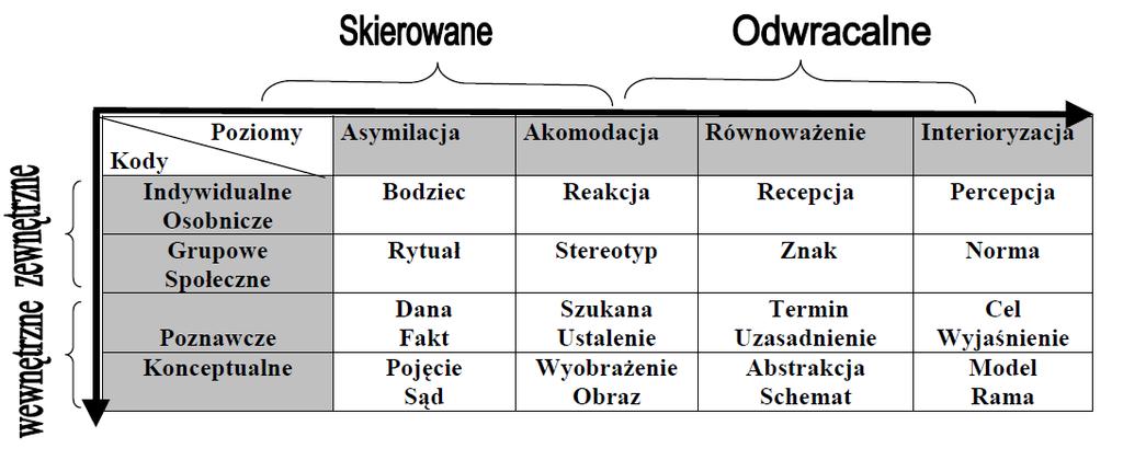 Poziomy kodowania znaków a ewolucja (rozwój) kompetencji informatycznych Procesy interakcji pomiędzy jednostkami inteligentnymi, do których dochodzi podczas porozumiewania się odbywają się na
