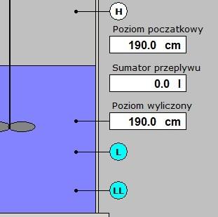 Wydajność pompy przy 50 Hz [l/h] charakterystyczna wartość zamontowanej pompy, obecnie jest to 323,4 l/h. Skala pomiaru azotanów [mg/l] skala sygnału analogowego 4.