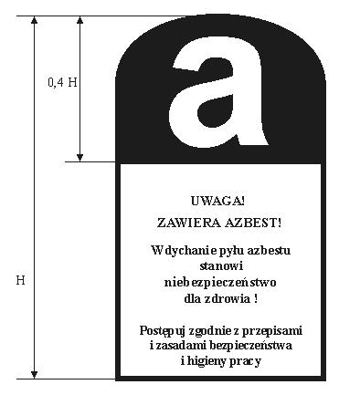 Obowiązki wykonawcy usuwania wyrobów zawierających azbest 4 Obowiązkiem wykonawcy usuwania wyrobów zawierających azbest jest odpowiednie przygotowanie miejsca prowadzonych prac.