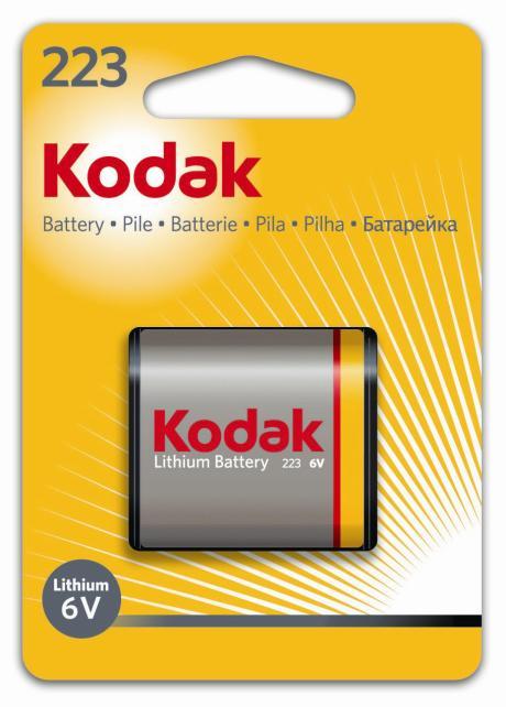 Baterie litowe Kodak K123