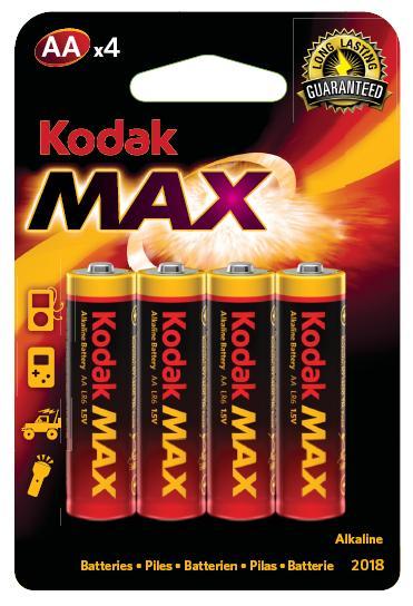 Baterie Kodak Max Dedykowane do urzdzeo wymagajcych stabilnego zasilania o dużym poborze prdu baterie o wydłużonym