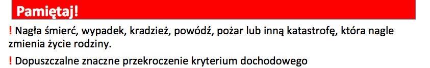 miesięcznego przychodu przy wyliczeniu dochodu na jednego członka rodziny.