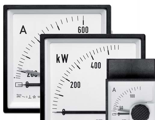 Mierniki Mierniki analogowe współczynnika mocy i częstotliwości Symbole dotyczące funkcji instrumentów Opis Symbol Pomiar magnetoelektryczny Pomiar elektromagnetyczny Elektrodynamiczny mechanizm