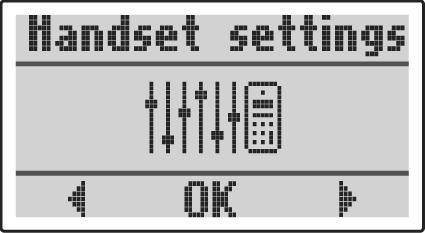 Ustawienia podstawowe n Jeœli menu zawiera podmenu (np. Handset settings - Ustawienia telefonu) naciœnij OK., aby wejœæ do podmenu.