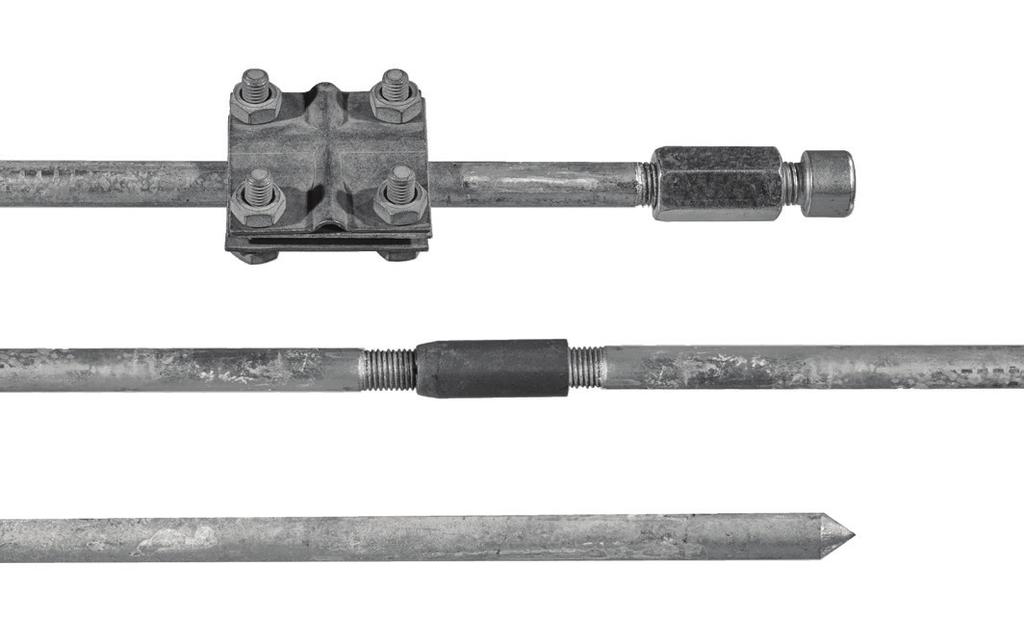 1500 mm, 2xM16 M16 Złącze krzyżowe, duże, 3 płytki 4 śruby M10, ocynk ogniowy ross connector, big, three