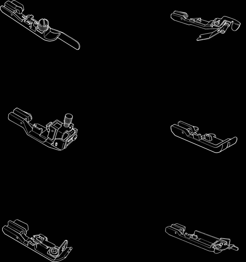 Pied presseur à ganser A9815 655 0A0A A9865 655 0A0A Cording presser foot Stopka do tkanin kordowych Biesendrückerfuß Piedguide-cordonnet Beading presser foot Stopka zawijająca obrzeża