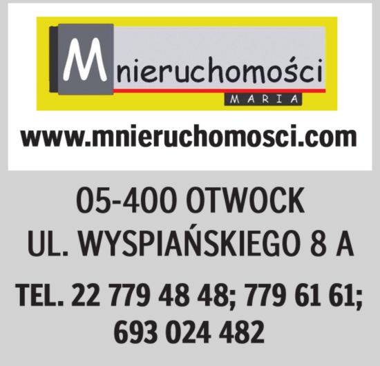 Linia OtwOcka 9-15 stycznia 2017 OgłOszenia drobne 29 Sobienie Biskupie - 3000 m 2 wymiary 61x49, WZ pod budynek mieszkalny, ładna i cicha okolica.