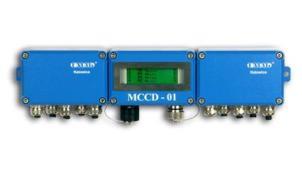 CENTRALKA DOŁOWA (ISKROBEZPIECZNA) MCCD-01 Centrala dołowa MCCD-01 jest urządzeniem pośredniczącym między czujnikami analogowymi i dwustanowymi a częścią powierzchniową systemu monitorującego