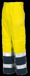 Elastyczny ściągacz Elastyczne wstawki 8545 kurtka odblaskowa DWUKOLOROWa (kolory 01 żółty/ciemnoniebieski, 03