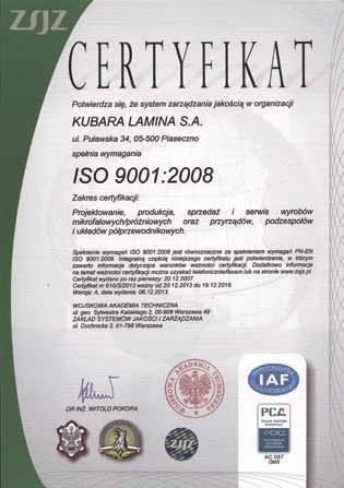 Aktualnie firma produkuje lampy mikrofalowe do stacji radiolokacyjnych przeznaczenia wojskowego oraz w oparciu o licencje firmy Westinghouse Electric Co, przyrządy półprzewodnikowe dużej mocy w