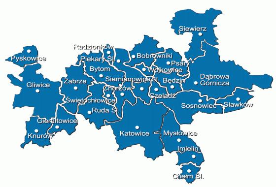 Operatorzy realizujący przewozy na zlecenie Międzygminnego Związku Komunikacji Pasażerskiej; PKM Sp. z o.o. w Gliwicach; Usługi Transportowe, Krzysztof Pawelec; P.P.U.H.