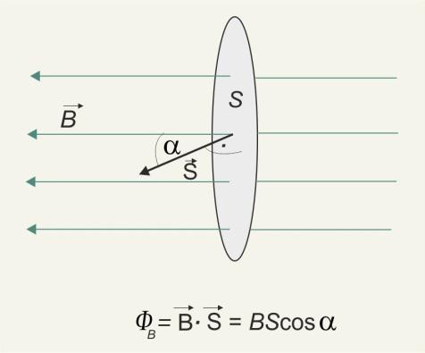 Indukcja elektromagnetyczna 119 gdzie jest wektorem prostopadłym do powierzchni, którego wartość równa się wartości pola powierzchni, a kątem między wektorem stronie 119) i jest (Rysunek 4.