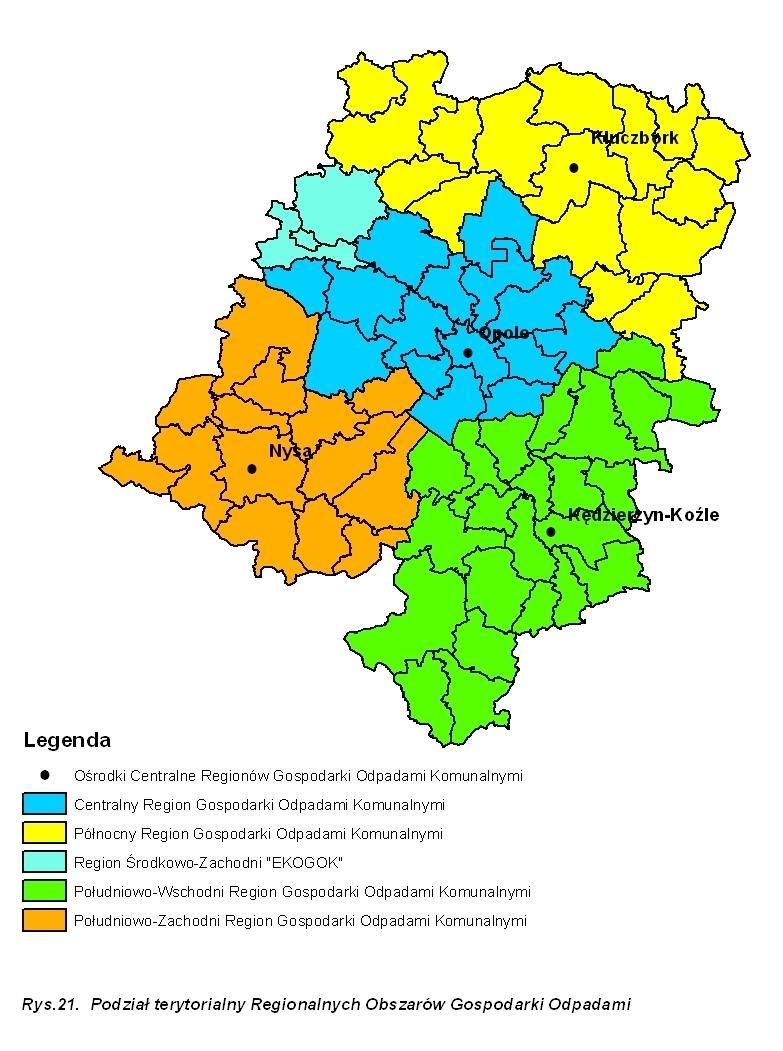 Przykład Opolszczyzny Obrazowe przedstawienie idei systemu gospodarowania odpadami w woj.