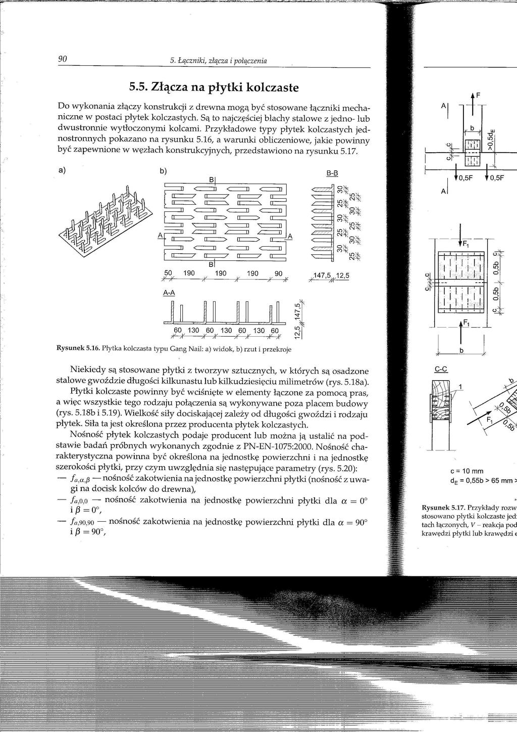 MATERIAŁY DYDAKTYCZ NE KONSTRUKCJE DREWNIANE GWOŹDZIE TRZPIEŃ GŁADKI; PIERŚCIENIOWE I