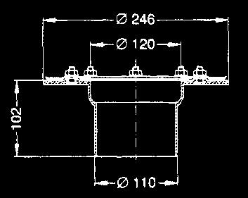 Po o enie kratki mo na dopasowaç do p ytek Nasadka z ABS z kratkà szczelinowà 20x20 mm, ze