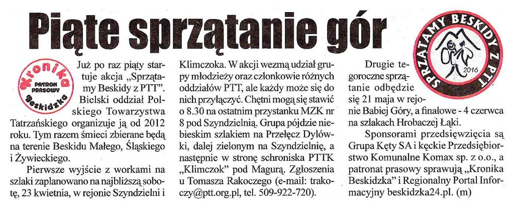 22) (3) Kronika Beskidzka nr 20 (3092) / 2016 z dn. 19 maja 2016 r. (str.