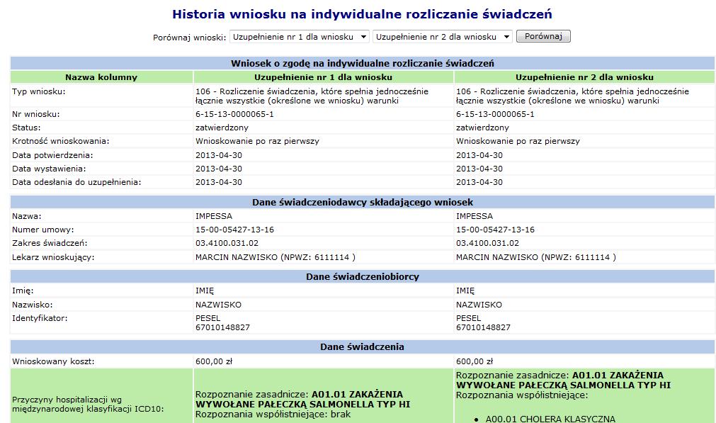 Świadczeniodawca ma prawo do złożenia powtórnego zażalenia na decyzję Dyrektora OW NFZ.