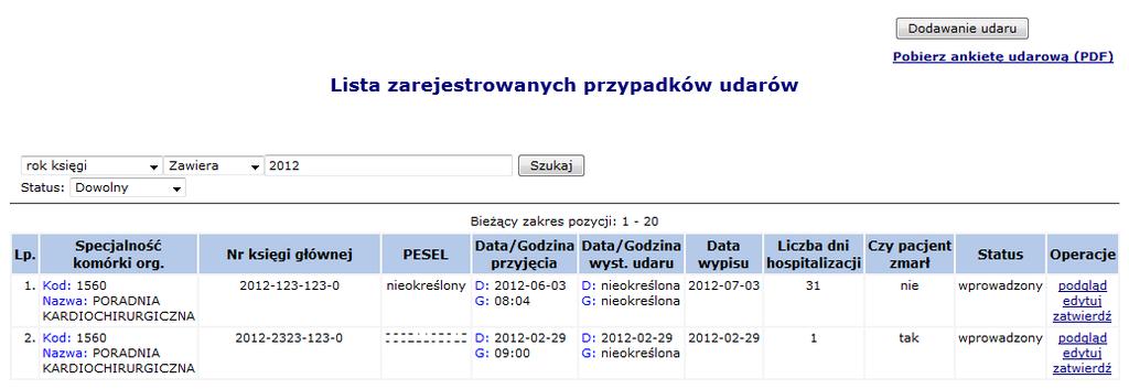 Rys. 14.72 Rezygnacja ze zgody W polu Przyczyna rezygnacji można wprowadzić powód rezygnacji z udzielania świadczeń w ramach danej zgody.