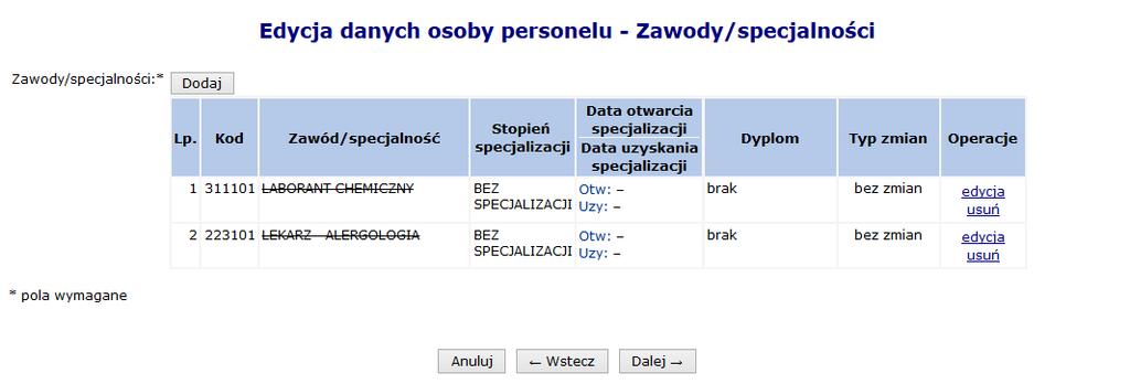 pozwoli jednoznacznie odróżnić osoby faktycznie posiadające tytuł specjalisty od pozostałych osób (np. w trakcie otrzymywania specjalizacji).