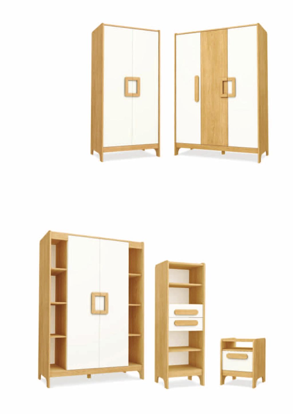 szafa dwudrzwiowa two-door wardrobe T02-01-C-O, T02-01-P-O, T02-01-B-O, T02-01-G-O, T02-01-O-O 190 cm x 90 cm x 58 cm* szafa dwudrzwiowa z półkami two-door wardrobe with shelves T02-02-C-O,