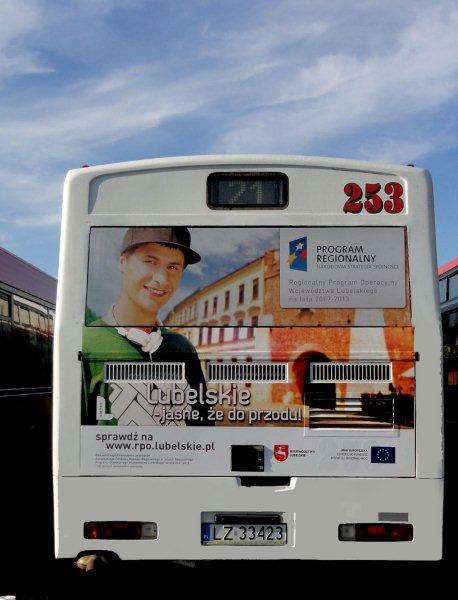 Reklama na autobusie komunikacji miejskiej w Zamościu Załącznik nr