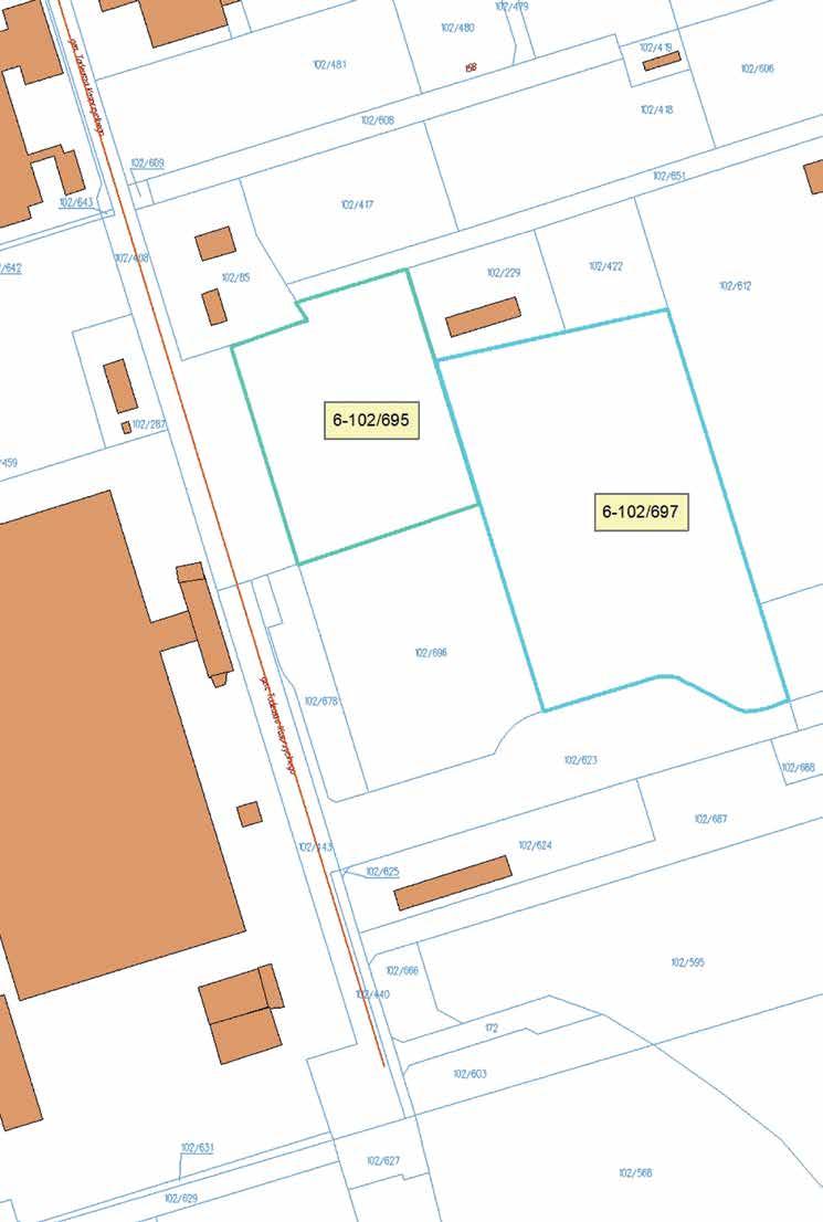 Plot No. 102/697, section 6 Działka nr 102/697, obręb 6 The Municipality of Stalowa Wola is the owner of the plot No. 102/697. Gmina Stalowa Wola jest właścicielem działki nr 102/697.