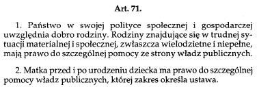 skutkują niedostosowaniem wysokości dochodów do potrzeb.