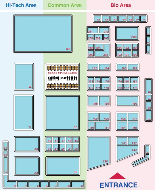 FLOOR PLAN Obie konferencje Biomed i Hi-Tech będą odbywały się w tym samym miejscu. Udział w nich biorą zarówno przedsiębiorcy jak i naukowcy z ponad 40 krajów (m.in.