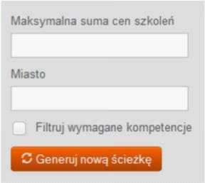 Własna ścieżka szkoleniowa posiada możliwość importu szkoleń ze ścieżki systemowej i automatycznej. Lista może być edytowana przez usuwanie i dodawanie dowolnych szkoleń.