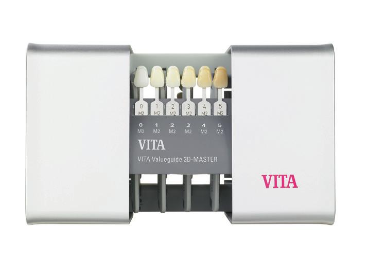 Kolornik zębów wybielonych wg skali VITA System 3D Master (grupa 0) 60 00 Piec Vacumat 6000 MP / 6000 M W urządzeniach