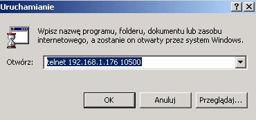 Konfiguracja zdalna TCP/Ethernet Po wstępnym skonfigurowaniu parametrów interfejsu sieciowego (IP, MASK, GATEWAY) przez łącze RS232 Konwerter można podłączyć do sieci Ethernet i dokonać ewentualnie