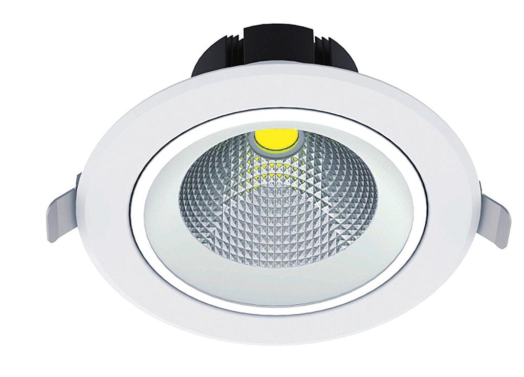 BOSS LED DL Nowoczesny downlight LED okrągły, wpuszczany, przeznaczony do sufitu podwieszanego. Obudowa wykonana jest z aluminium.