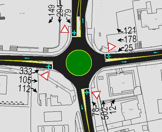 PPU INKOM SC Katowice Str. 67 Skrzyżowanie SK-4 Tab. Ocena warunków ruchu występujących w punkcie węzłowym skrzyżowania SK-4 Korfantego - Kolejowa.