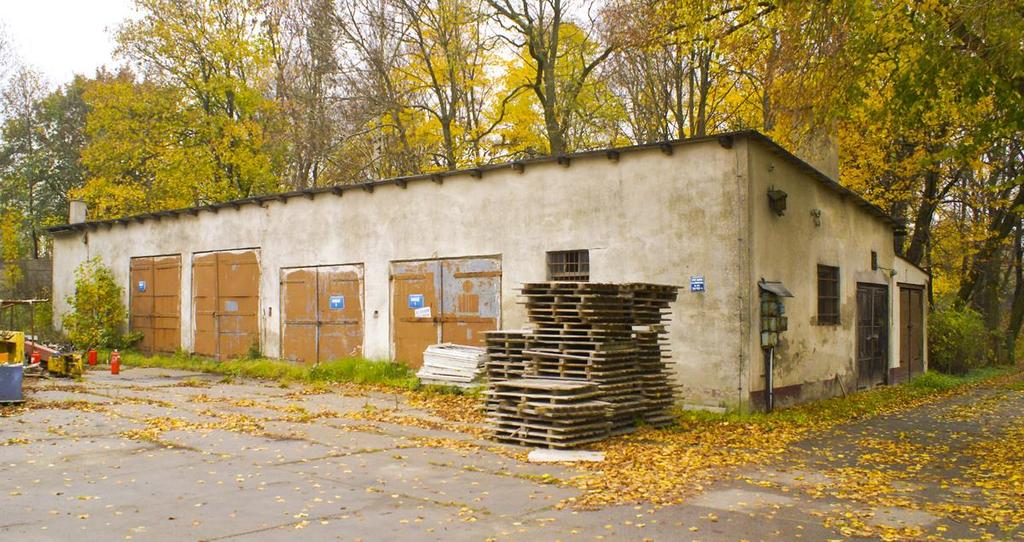 BUDYNEK MAGAZYNOWO-GARAŻOWY Powierzchnia użytkowa budynku - ok.