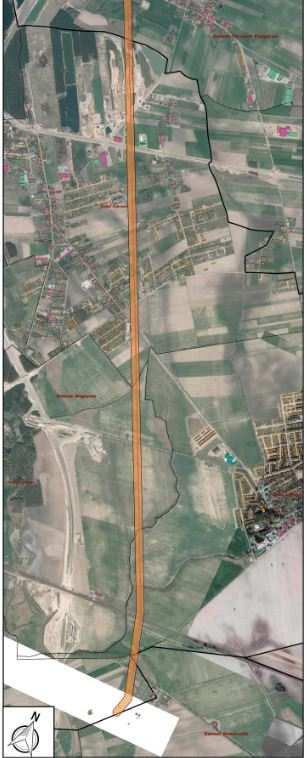 Gmina Dopiewo Długość linii ok. 6 km. W 100% po trasie linii 220 kv. Trasa w dokumentach planistycznych gminy.