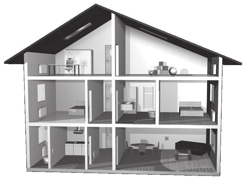 Living by Danfoss Danfoss Link - bezprzewodowy system regulacji grzejników oraz instalacji wodnego ogrzewania podłogowego Danfoss Link - umożliwia regulację temperatury w poszczególnych