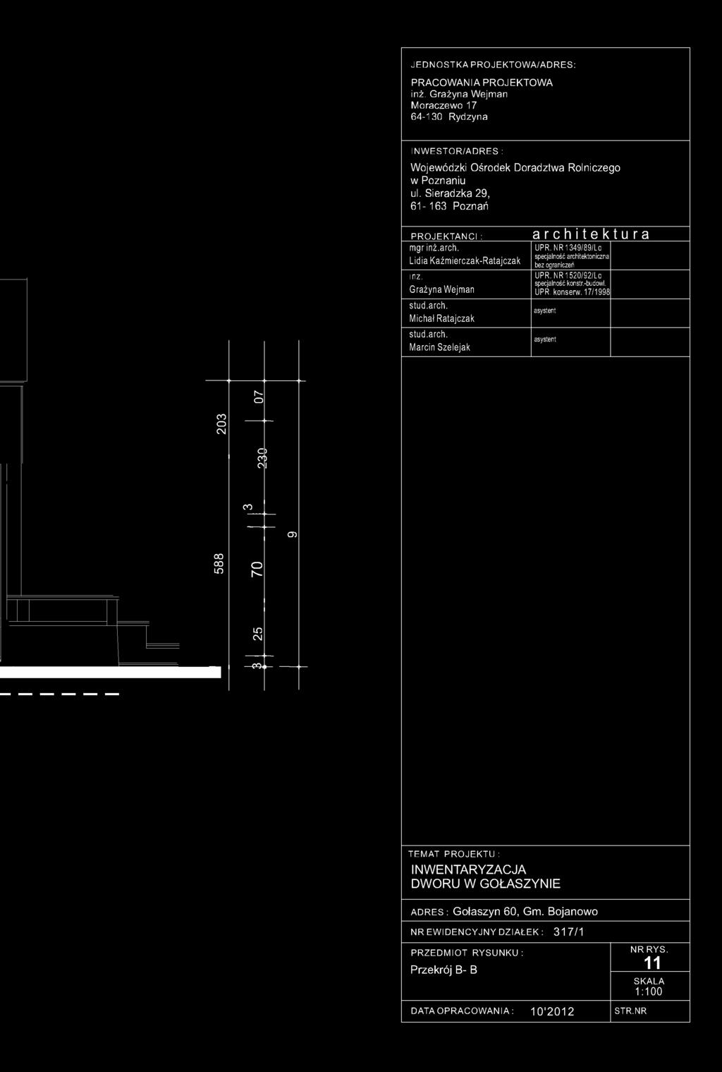 Mchał Ratajczak Marcn Szelejak archtektura specjalność archtektonczna bez ogranczeń h- O co o CM C) CO Ol co O) 00 00 LO LO CM