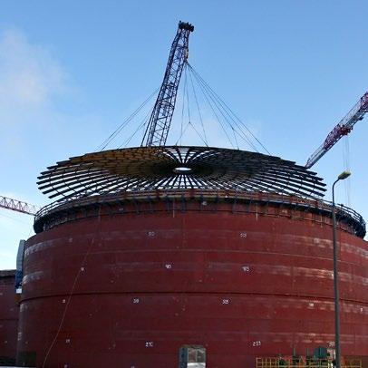 Design, delivery and installation of 6 storage tanks of capacity V=20 000 m³ each for the