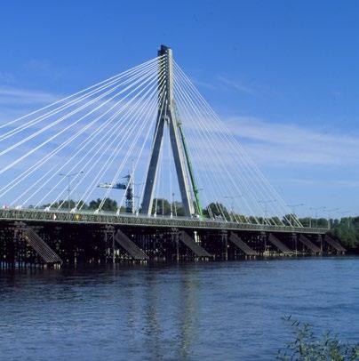 Świętokrzyski Bridge (the first cable - stayed bridge in Poland)