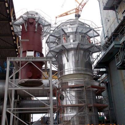 System from the exhaust of the K6 biomass boiler in the Białystok