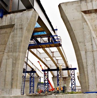 Construction of road bridge in Toruń, including the access