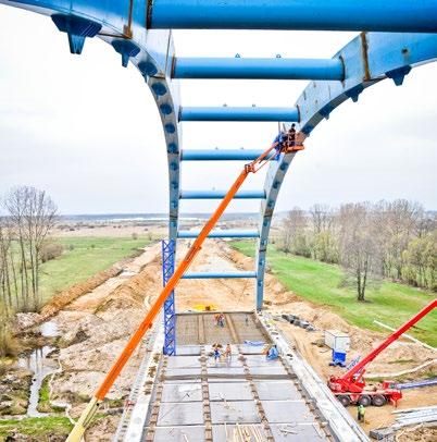 of arch bridge along the bypass of Opoczno Opoczno