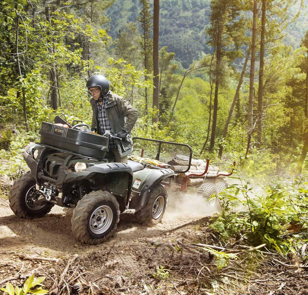 Grizzly 700 jest napędzany naszym najnowszej generacji silnikiem o pojemności 686 cm 3, z wtryskiem paliwa oraz posiada unowocześniony układ EPS z podwójnym