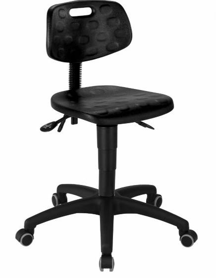 KRZESŁO OBROTOWE DO PRACY PROWORK solidna konstrukcja przeznaczona do użytkowania w przemyśle. siedzisko i oparcie krzesła wyłożone pianką poliuretanową.
