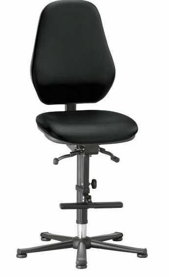 KRZESŁO LABORATORYJNE LEANOS 9136 Dzięki mechanizmowi synchronicznemu, krzesło reaguje na ruchy ciała i utrzymuje siedzisko oraz oparcie pod optymalnym kątem w każdej pozycji siedzącego.