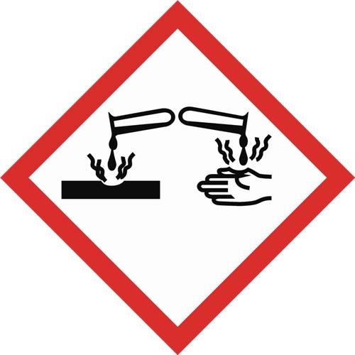 2/11 SEKCJA 2: IDENTYFIKACJA ZAGROŻEŃ 2.1. Klasyfikacja substancji lub mieszaniny CLP: Acute Tox. 4;H302 Skin Corr. 1B;H314 Eye Dam. 1;H318 Aquatic Acute 1;H400 Aquatic Chronic 1;H410 2.2. Elementy