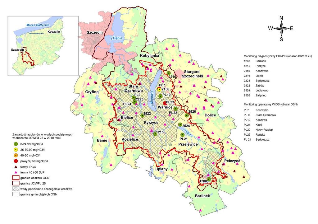 RAPORT O STANIE ŚRODOWISKA W WOJEWÓDZTWIE ZACHODNIOPOMORSKIM W LATACH 2010 2011 135