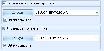 8 Fakturowanie jedną usługą W wielu firmach na fakturze dla klienta nie ma potrzeby wykazywania poszczególnych części i czynności związanych z wykonywanym zleceniem.